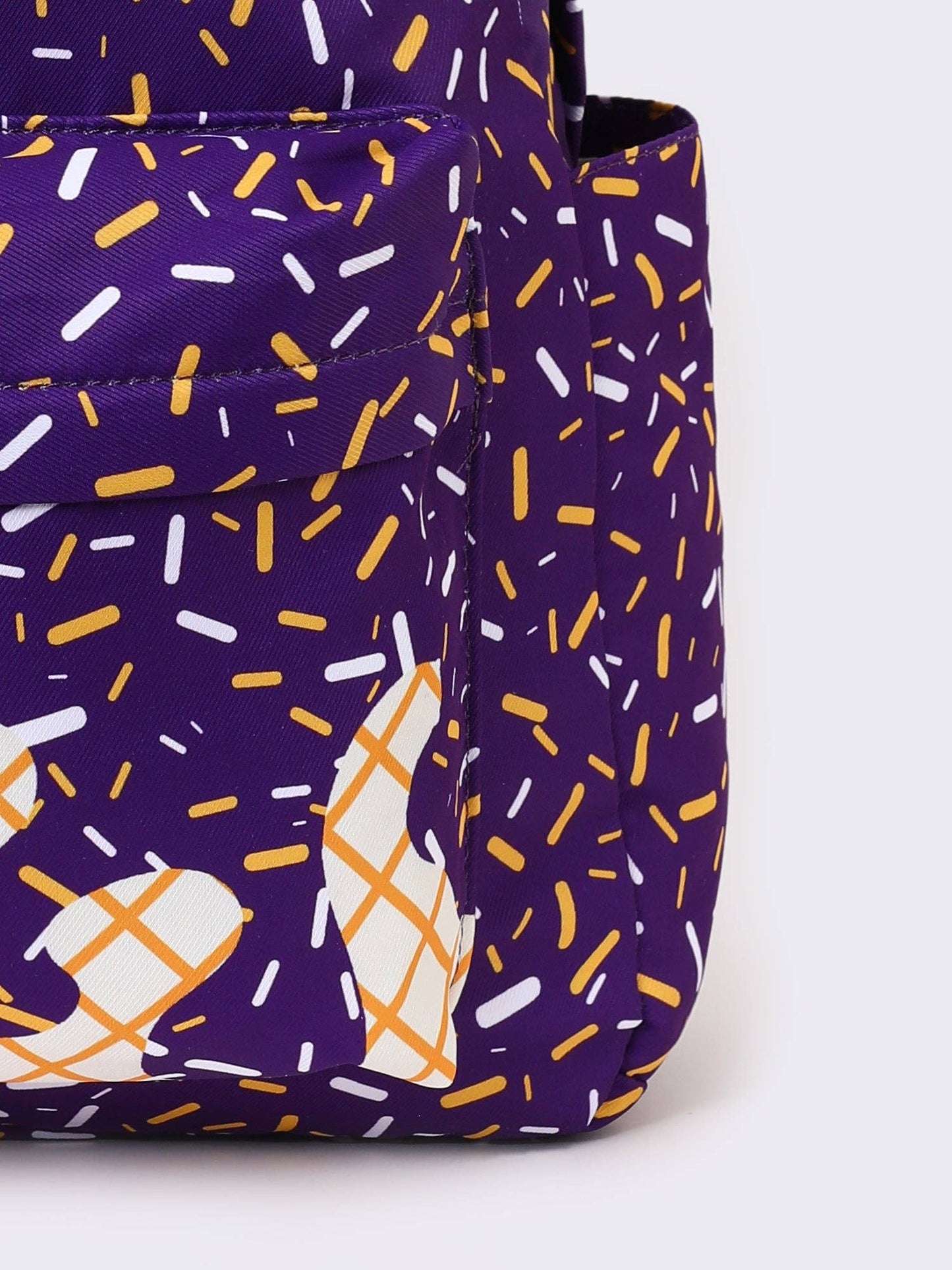 Purple Drip Canvas Backpack