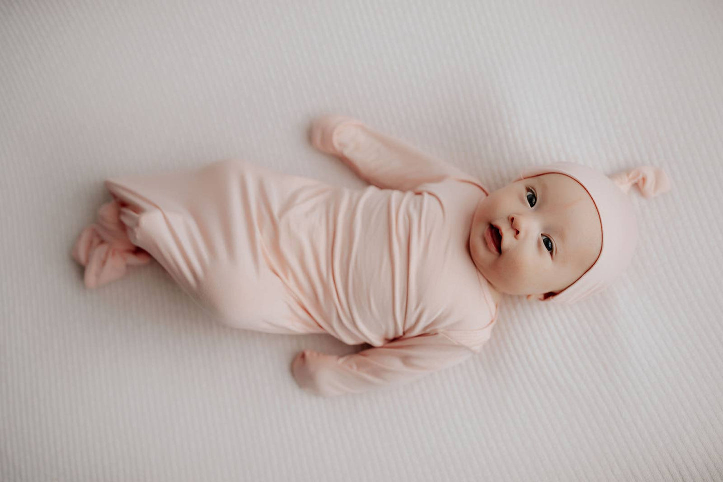 Heavenly Pink Knotted Gown: Gown & Bow
