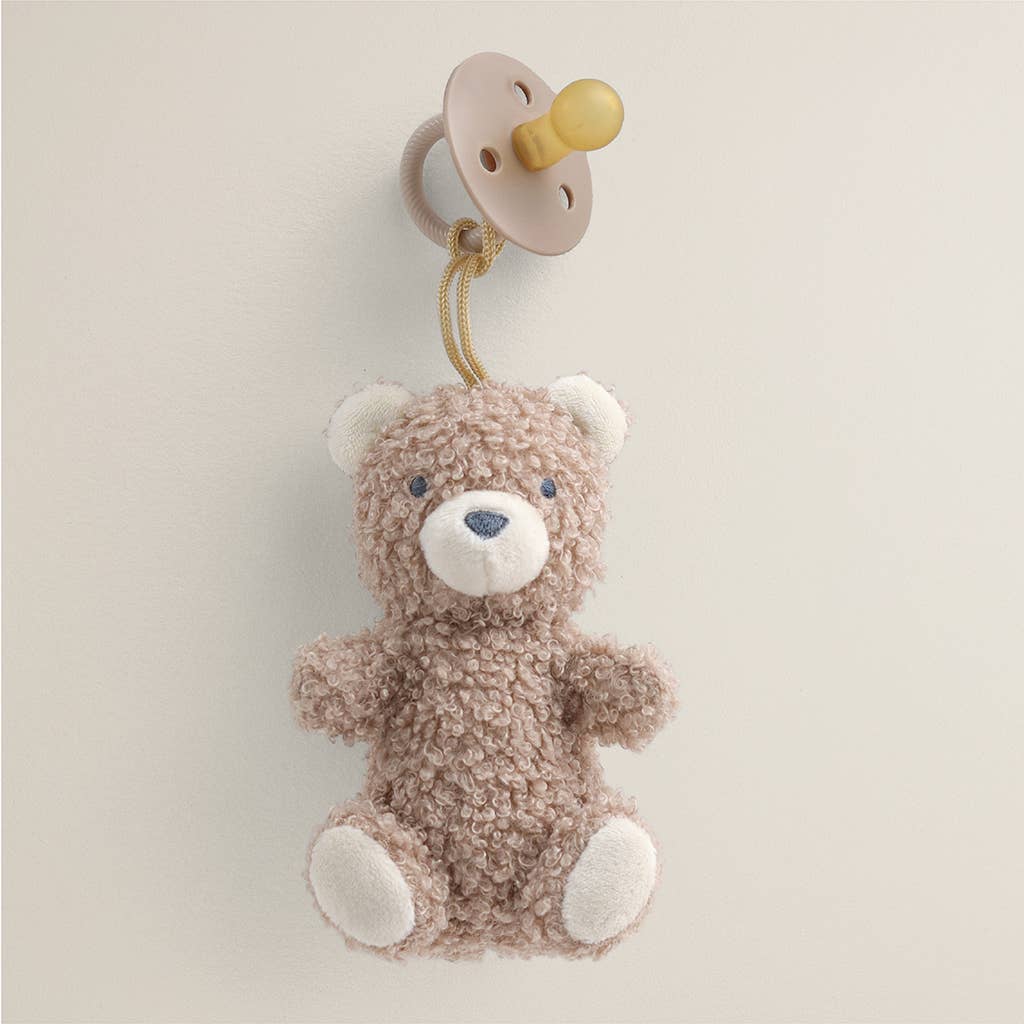 *NEW OPTIONS* Bitzy Pal Natural Rubber Pacifier & Plush: Cow