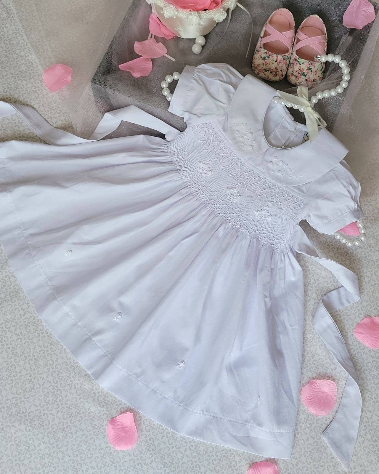 "Annelise Rose" Smocking Dress