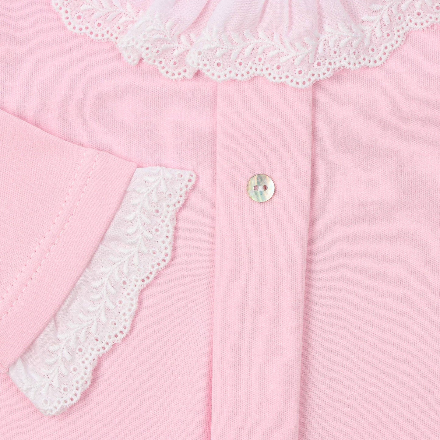 Brushed Cotton BabyGrow in Pink: 000M (Premature)