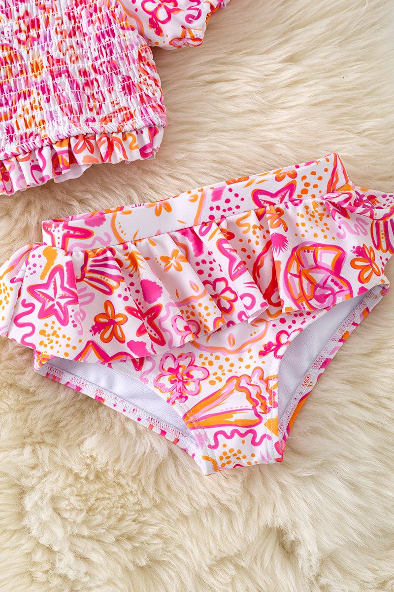 Tropical Swirl 2 Piece Swimsuit