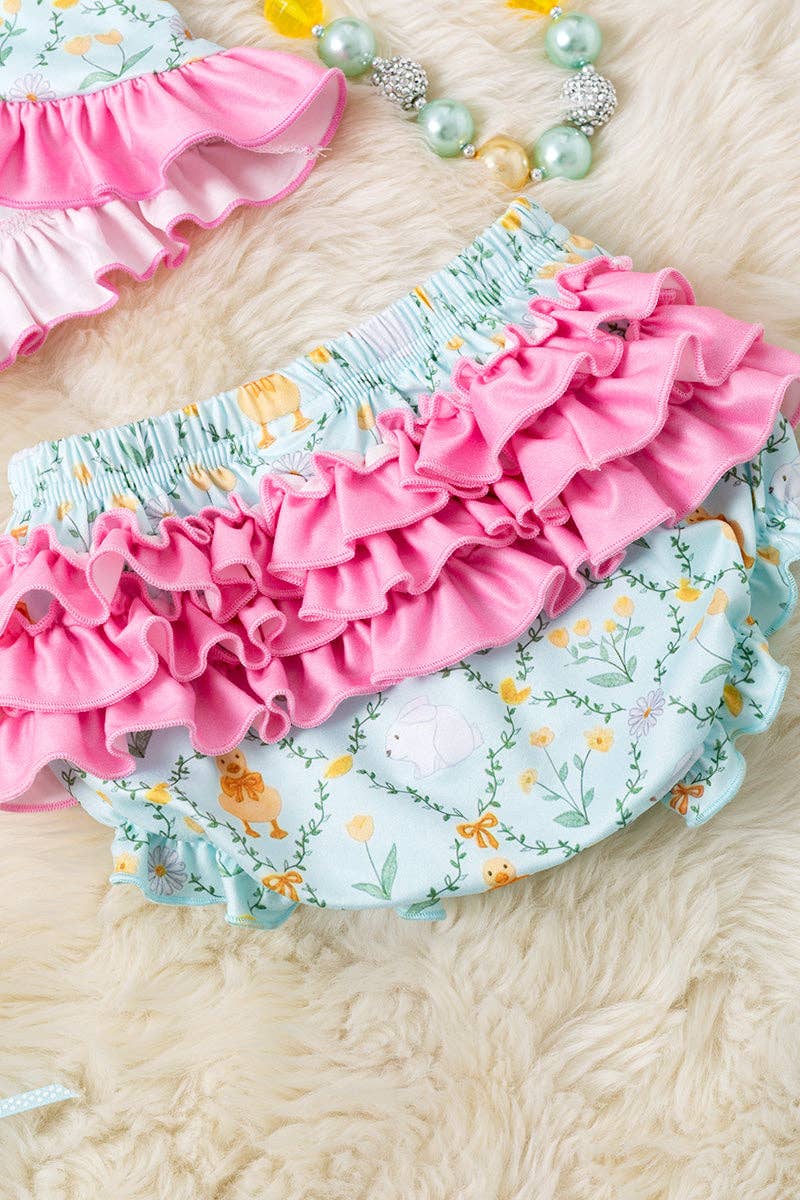 Duck & bunny printed swing set. RPG60230 AMY: 18-24M
