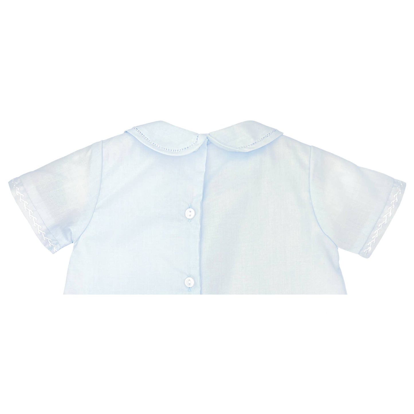 Romper with Pintucks: White / Newborn
