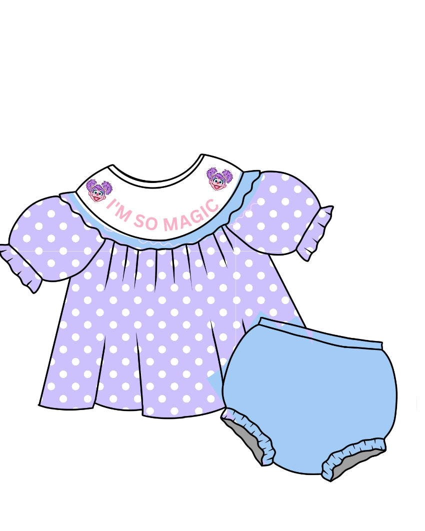 Sesame Street- Abby Cadabby- Pre-Order - Machine Smocked