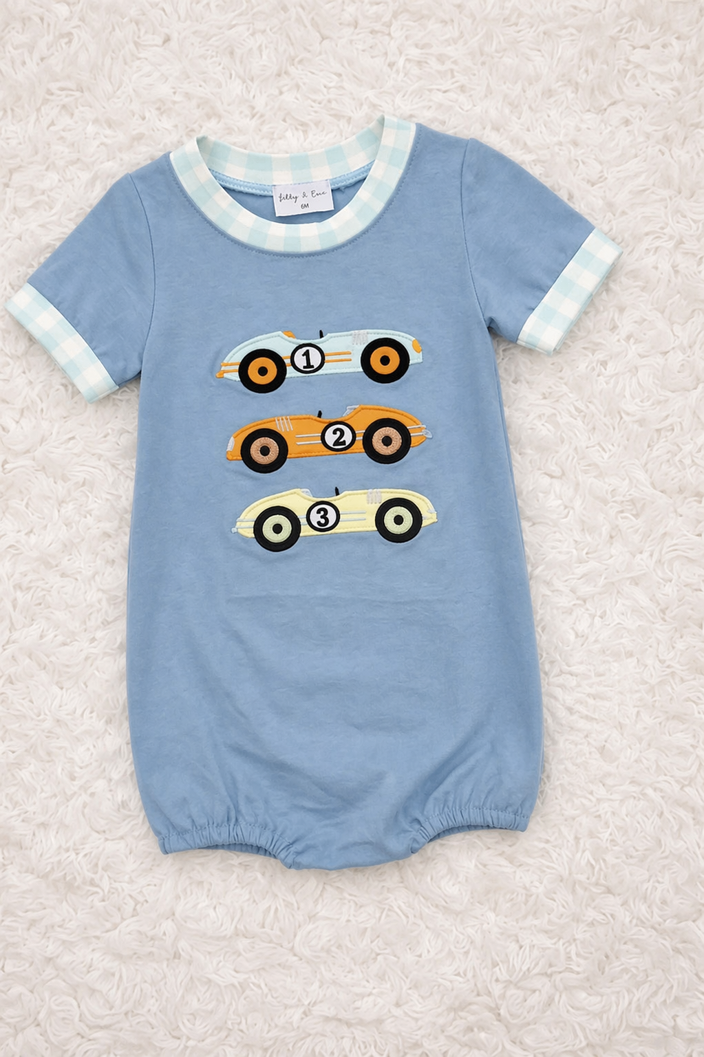 Race You There Applique Bubble (Sibling Match)