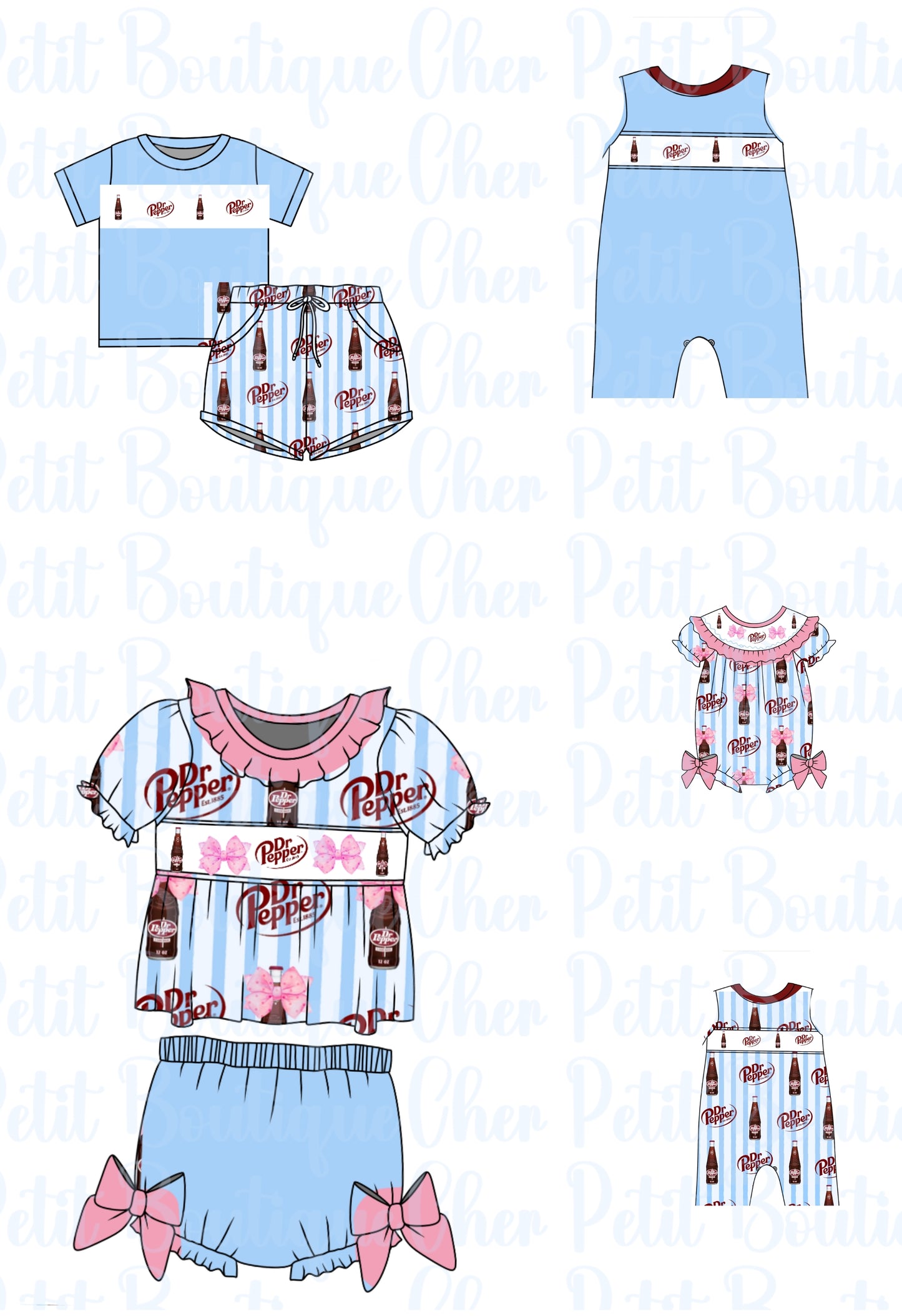 Dr. Pepper- Pre-Order - Machine Smocked