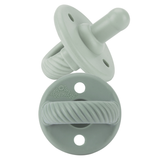 *NEW SIZE* Sweetie Soother™ Pacifier Sets (2-pack): 6-18M Succulent + Agave