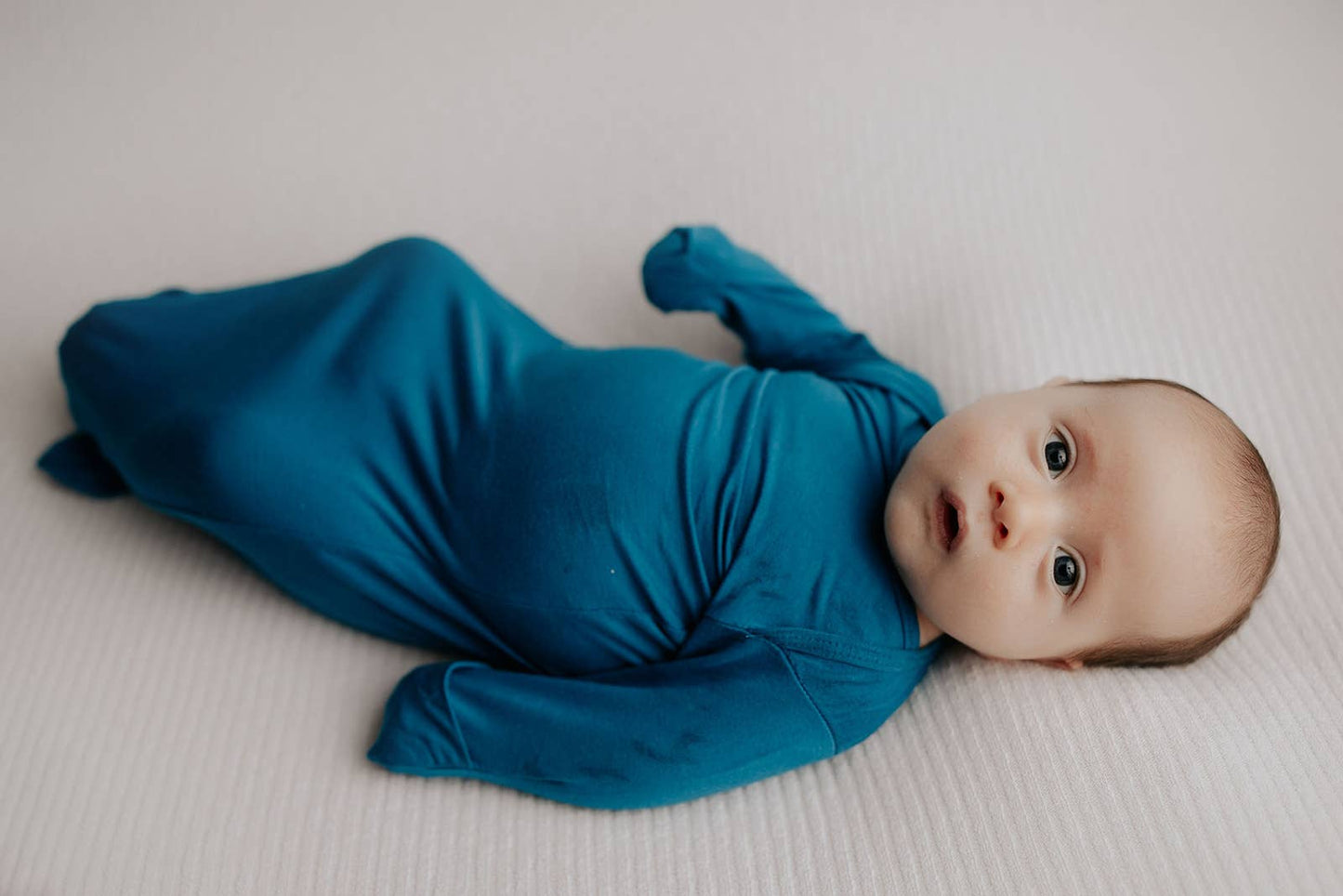 Blue Knotted Gown: Gown & Hat