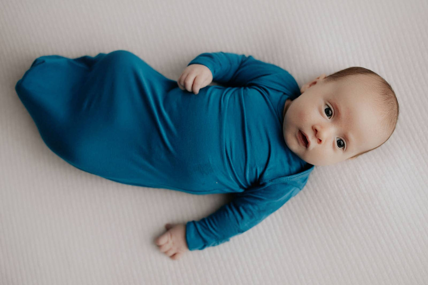 Blue Knotted Gown: Gown & Hat