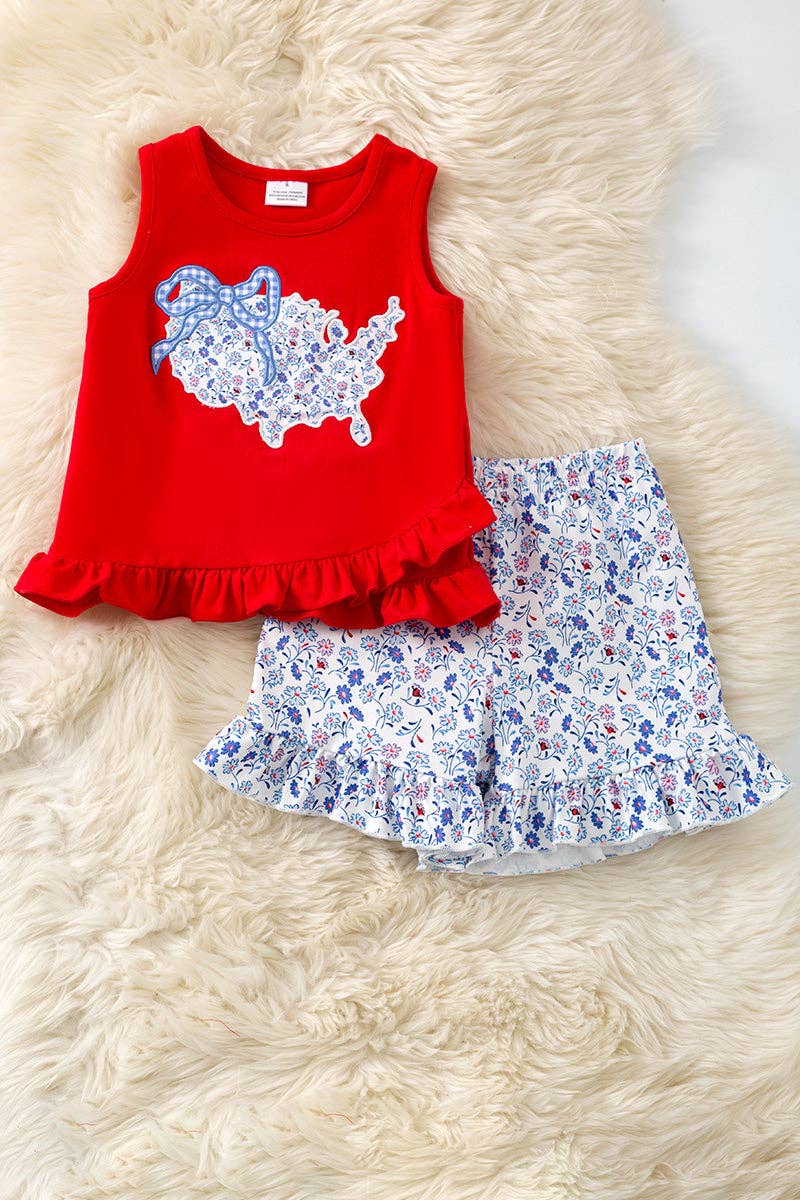 USA Floral Coquette Set