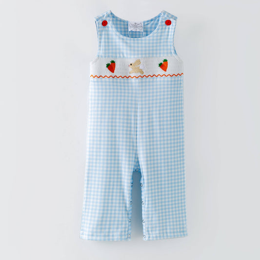 Boys Blue Gingham Easter Longall: 12-18m