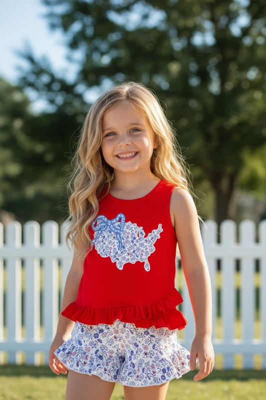 USA Floral Coquette Set