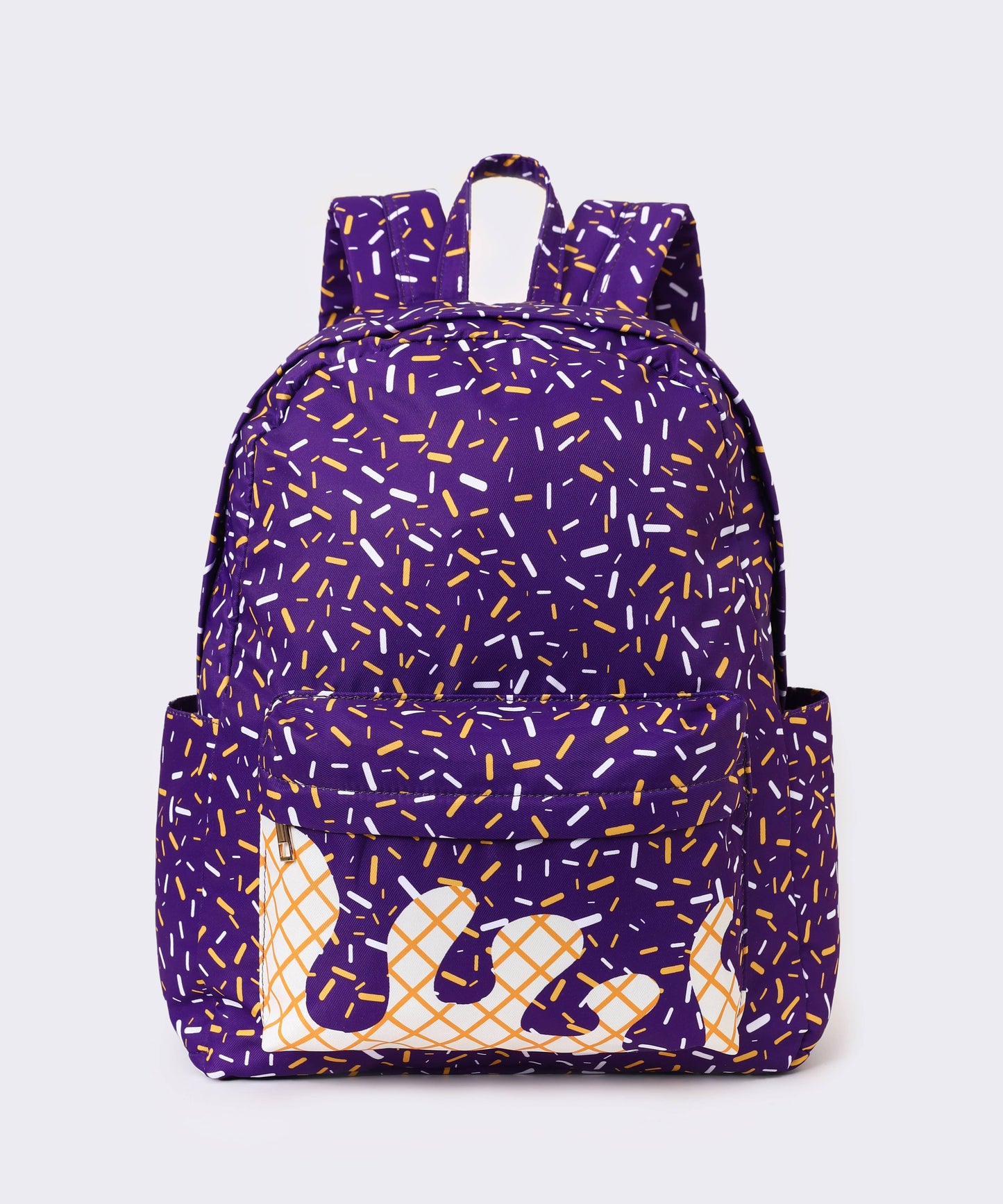 Purple Drip Canvas Backpack