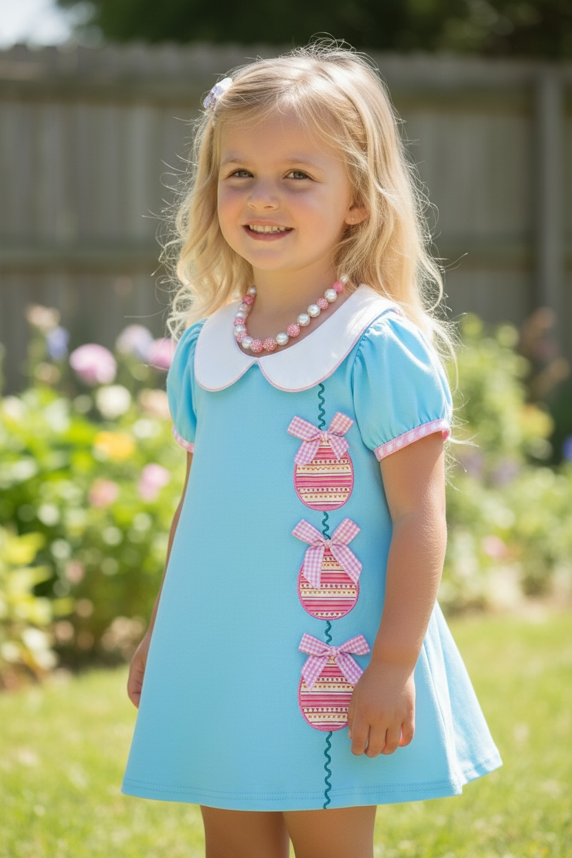 Eggstravaganza  Applique Dress