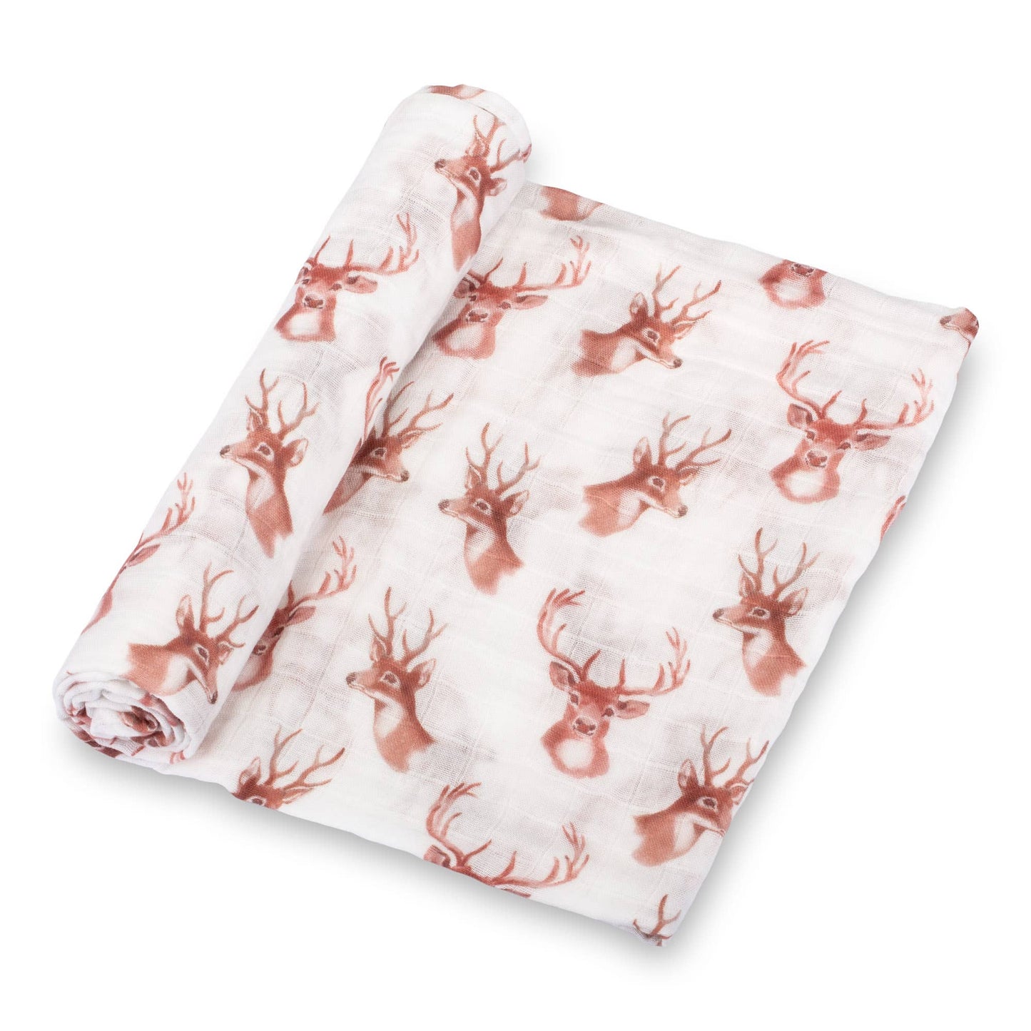 Oh Deer Baby 100% Cotton Muslin Swaddle Blanket 47"x47"