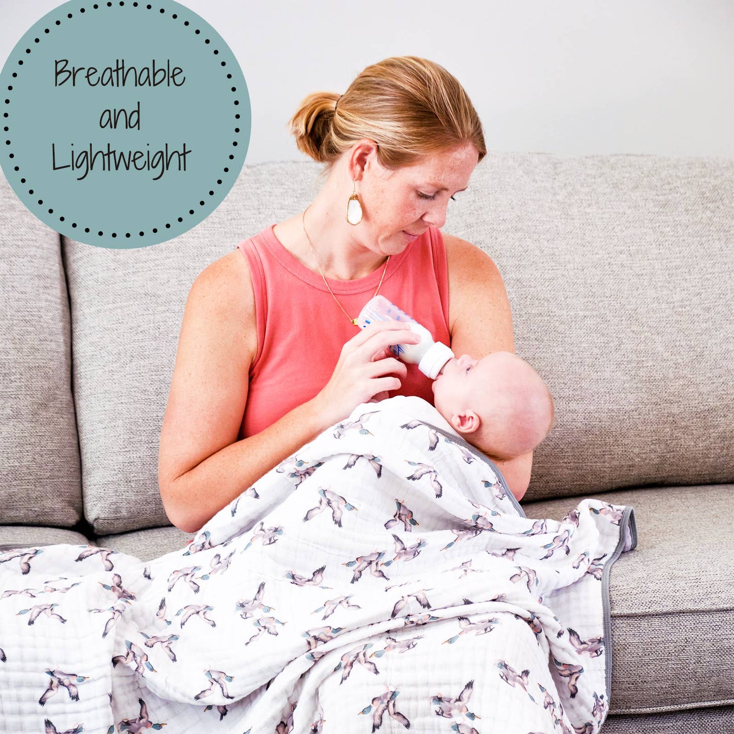 Quackin'up Baby Toddler Muslin Blanket