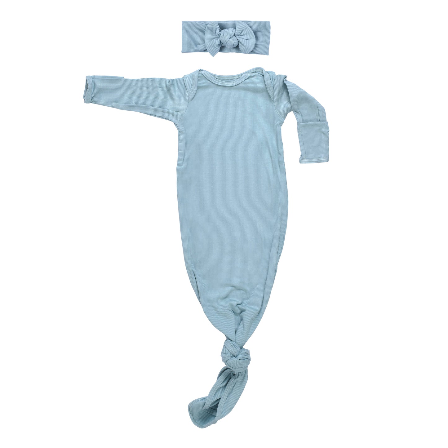 Blue Bird Knotted Gown: Gown Only