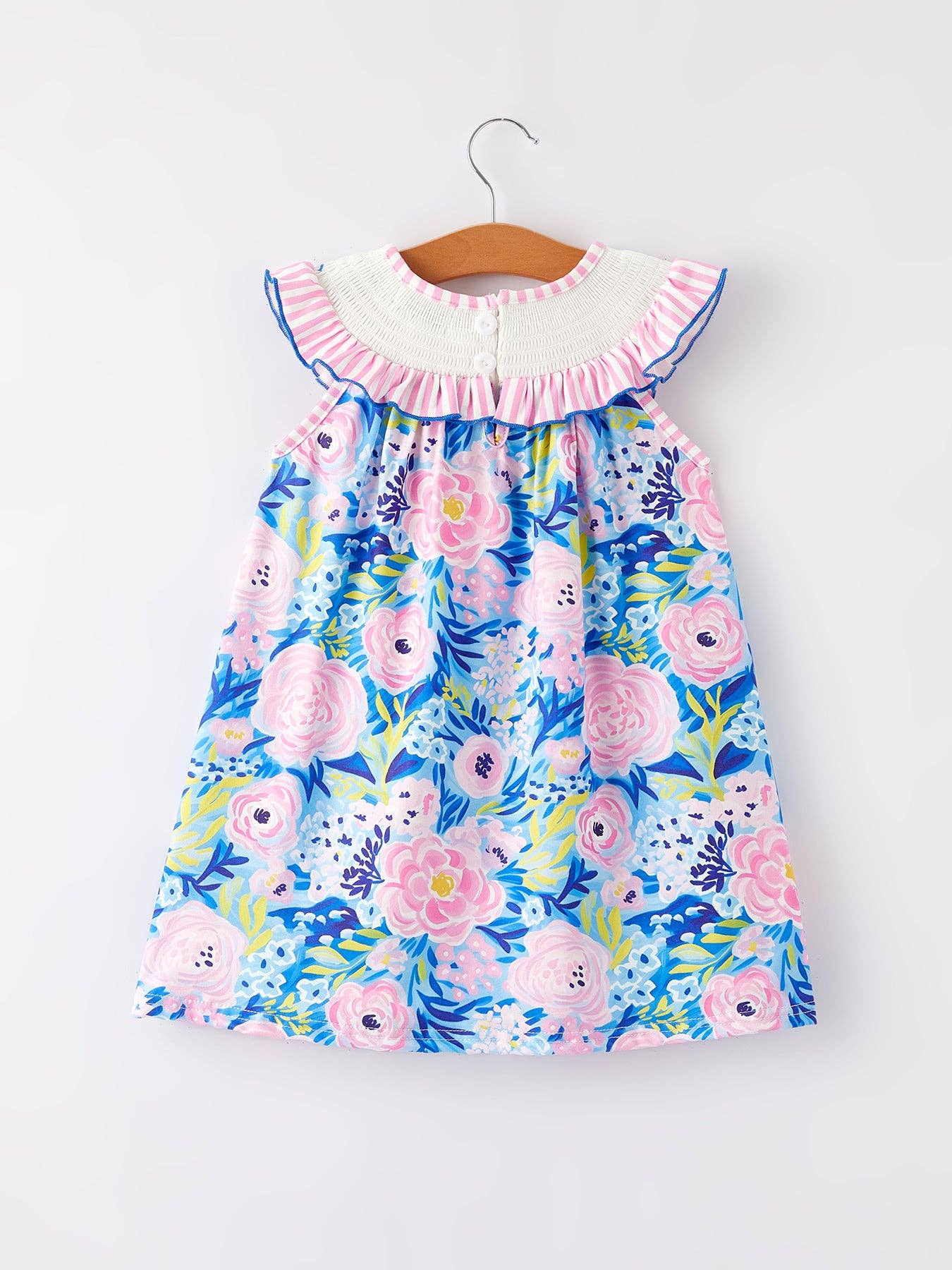 “I ❤ MAMA”Embroidery Smocking Baby Girls Dress: 6