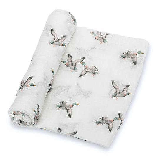 Quackin'up Baby Muslin Cotton Swaddle Blanket