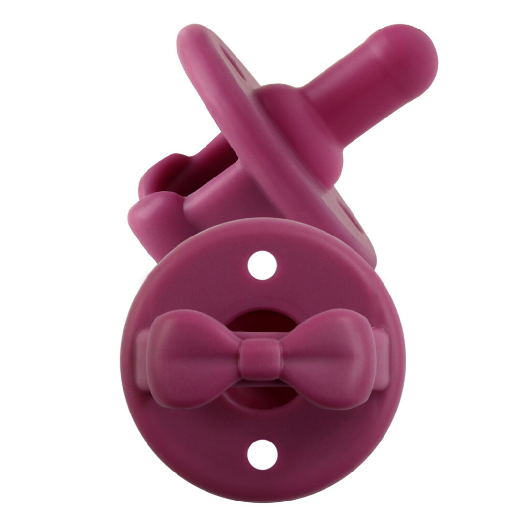 *NEW SIZE* Sweetie Soother™ Pacifier Sets (2-pack): Toast + Buttercream Braids