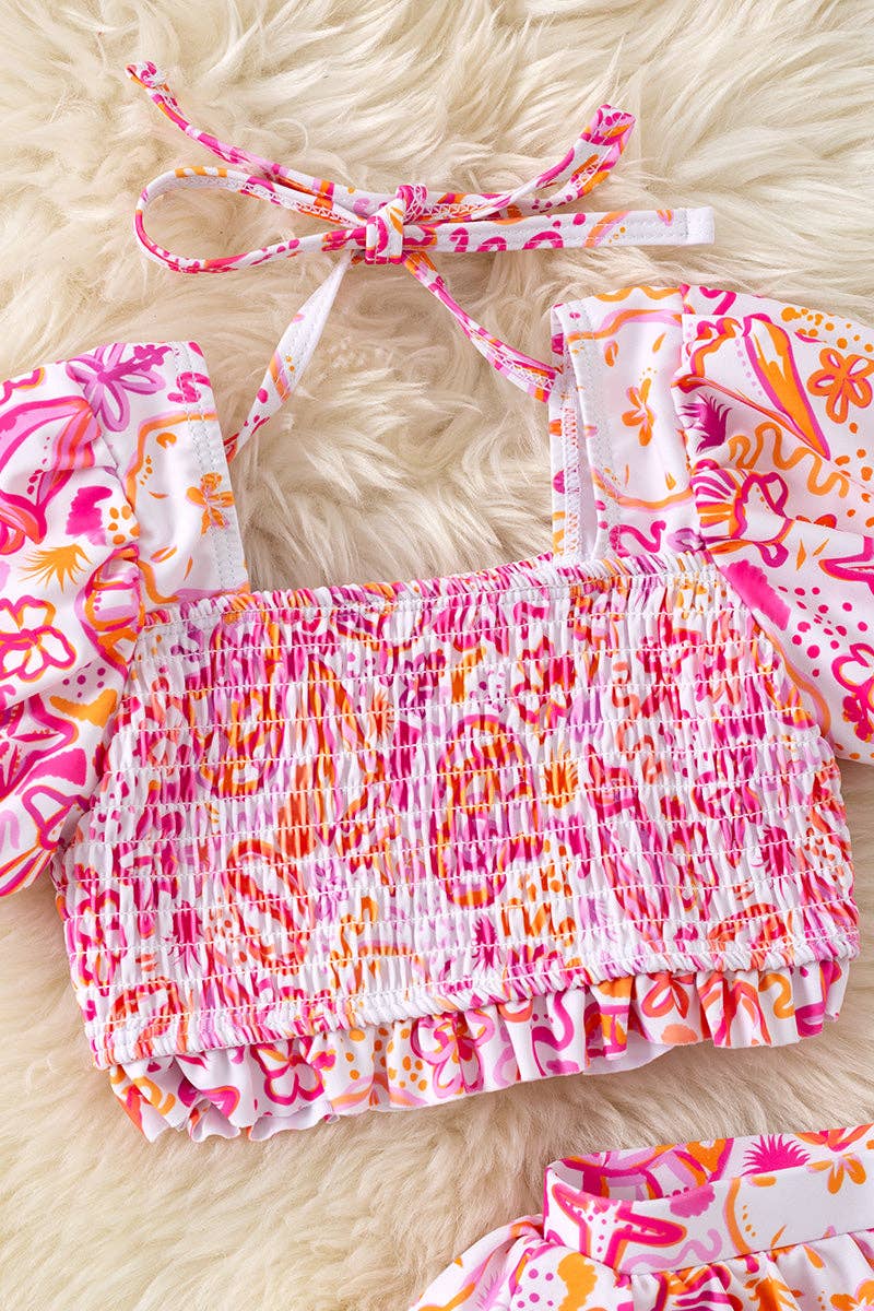 Tropical Swirl 2 Piece Swimsuit