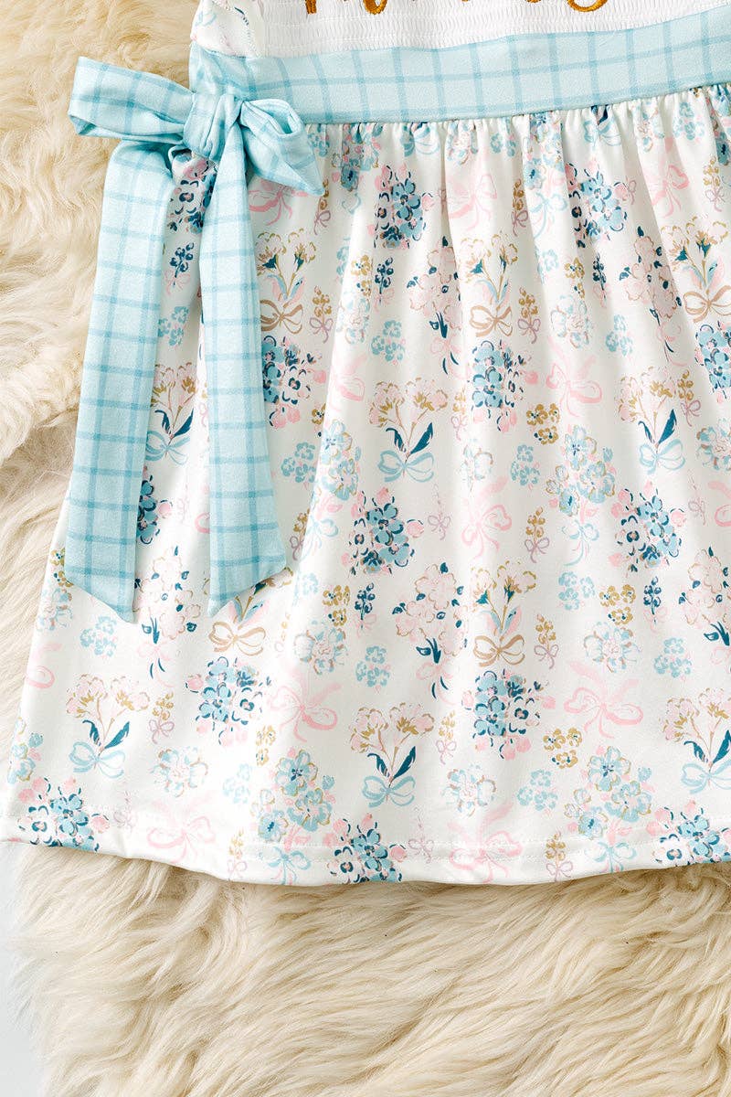 Floral "Mama's Girl" Dress- Machine Smocked