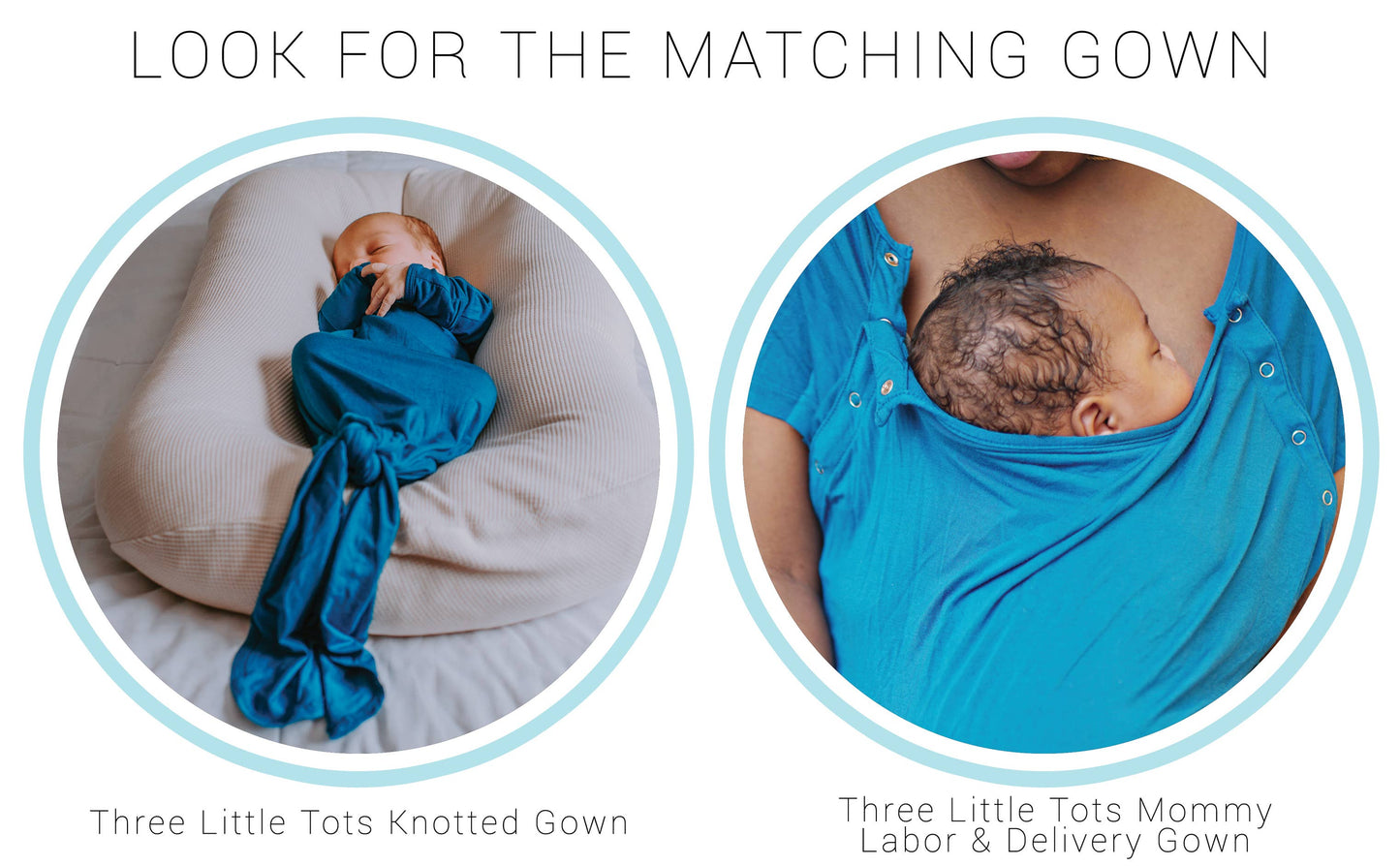 Blue Knotted Gown: Gown & Hat