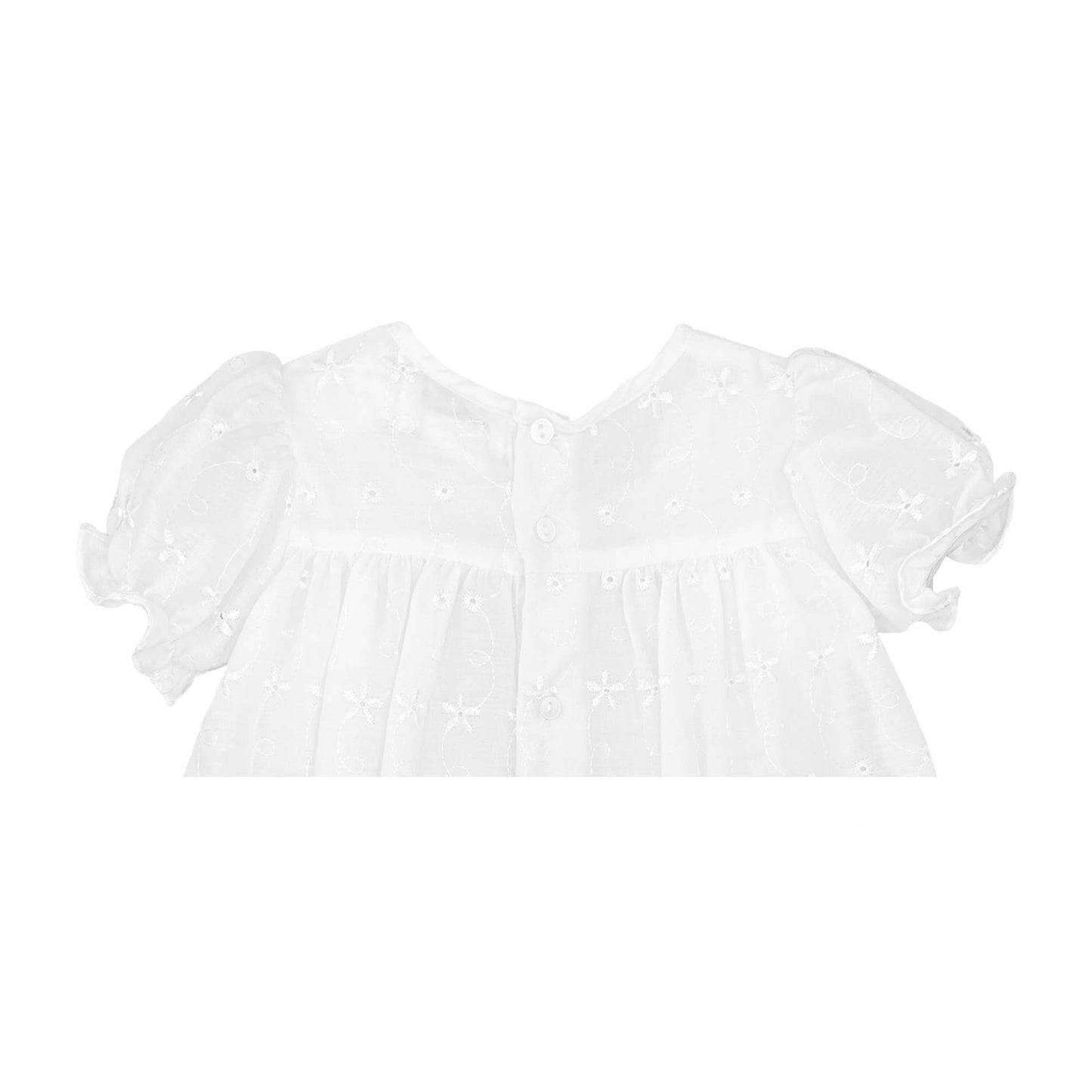 Eyelet Lace Christening Gown: 9 Month