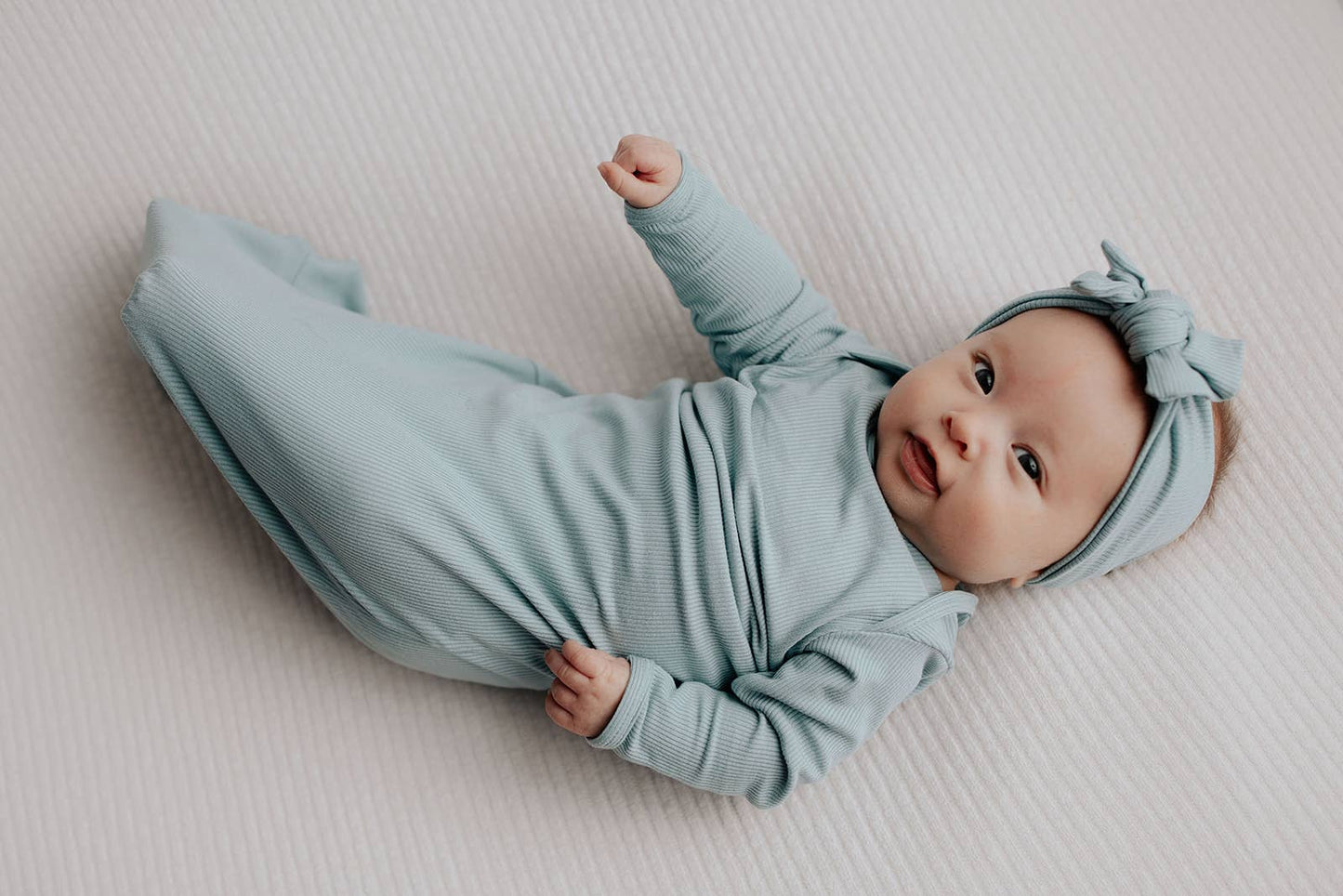 Blue Bird Knotted Gown: Gown Only