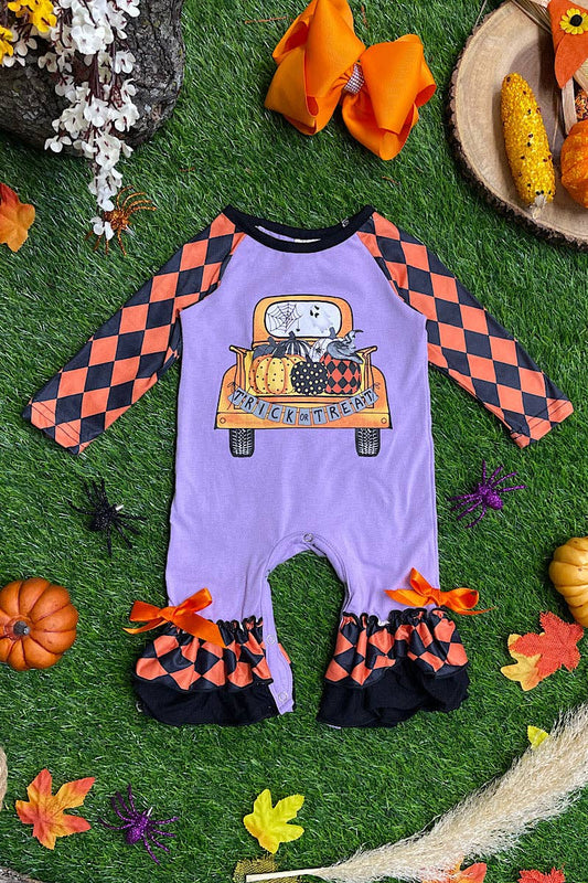 HALLOWEEN GHOST TRUCK ROMPER