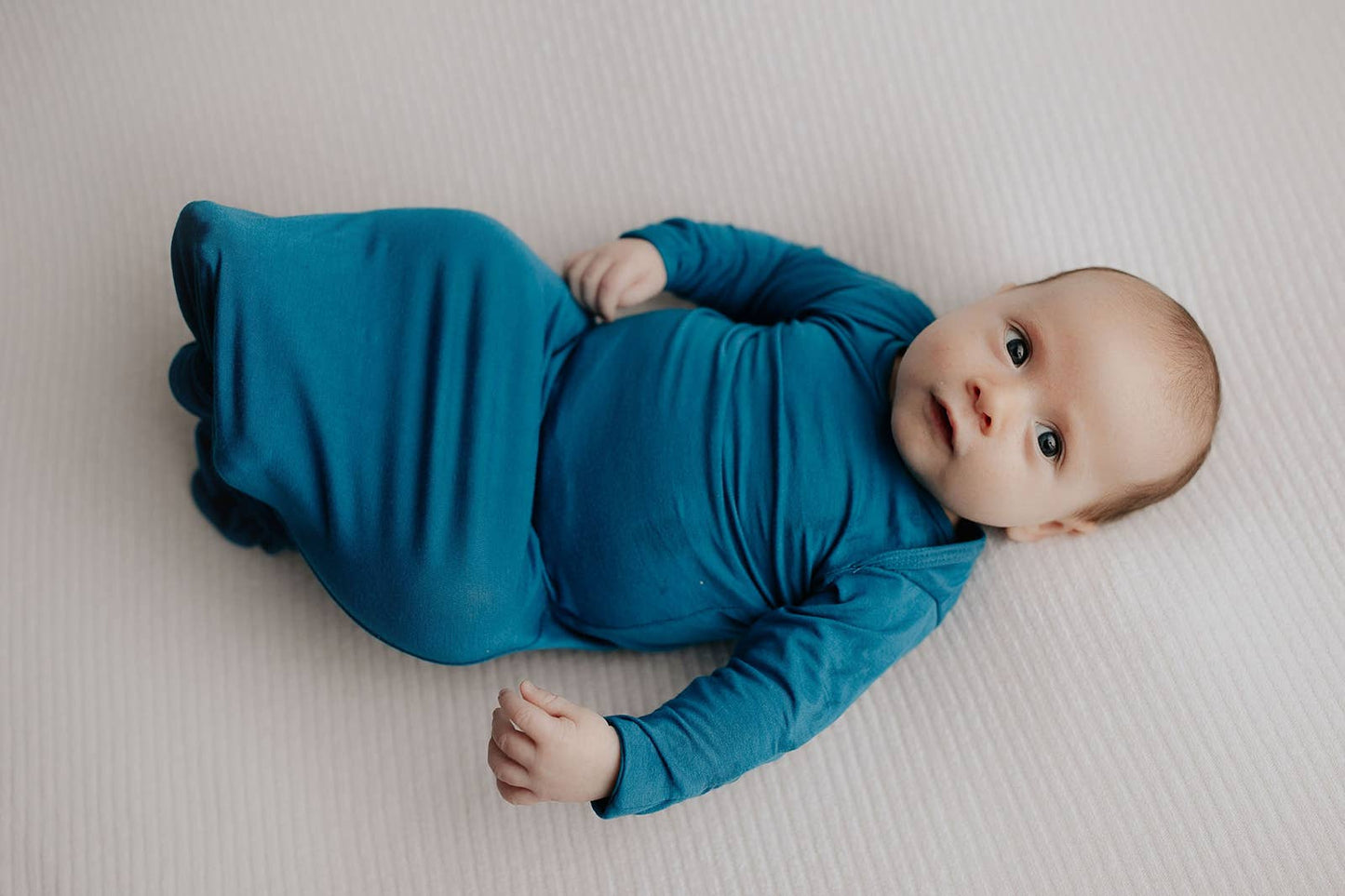 Blue Knotted Gown: Gown & Hat