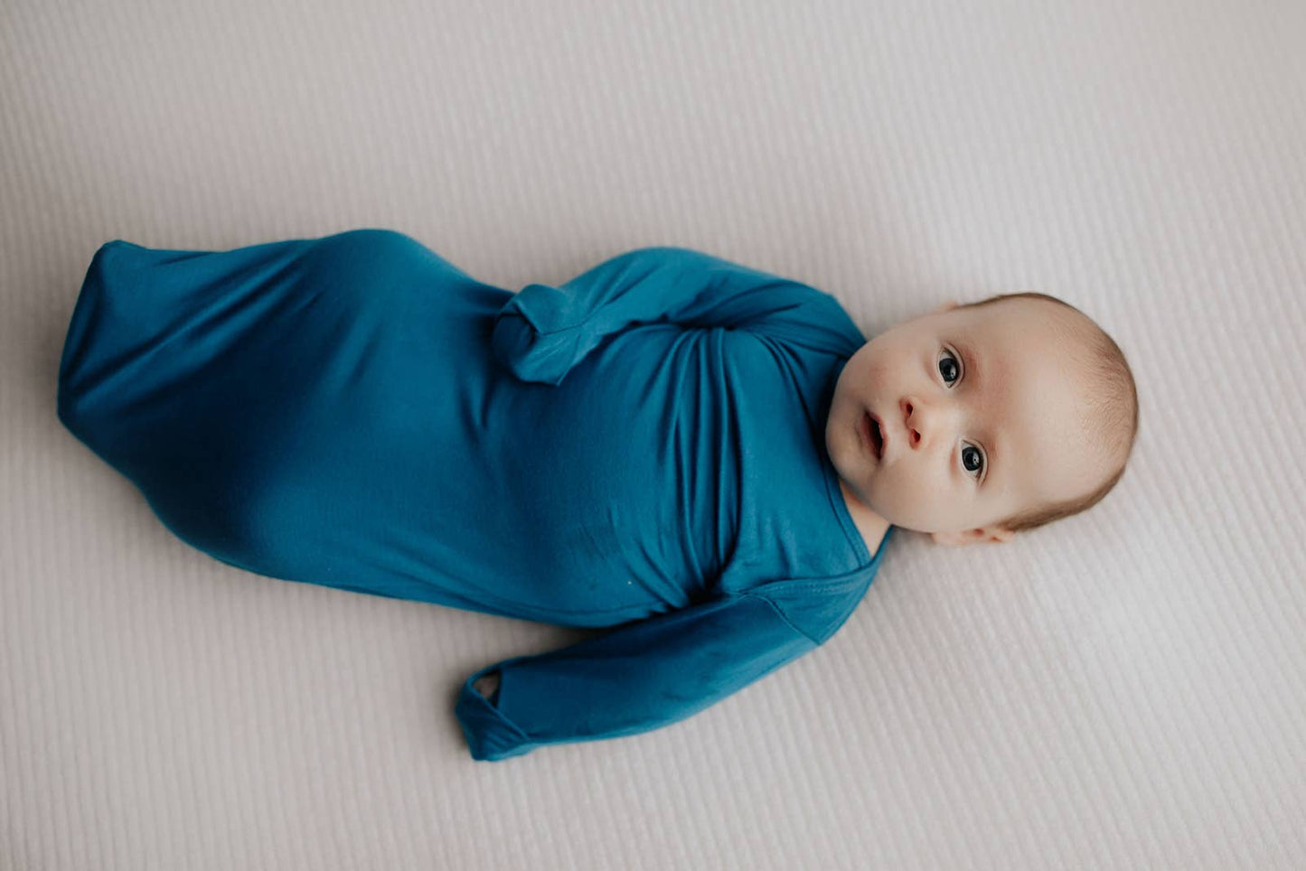 Blue Knotted Gown: Gown & Hat