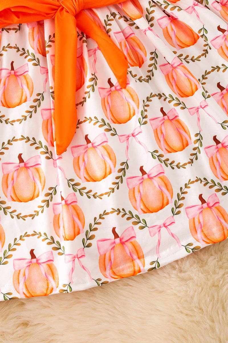 Grandmillenial Pumpkin smocked dress