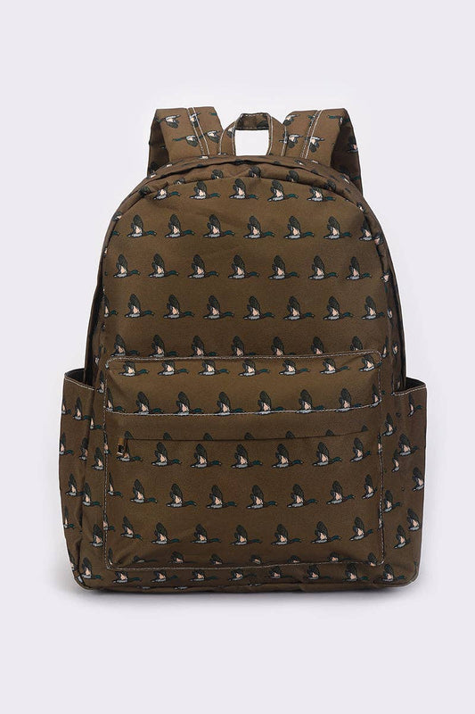 Brown Mallard Duck Backpack