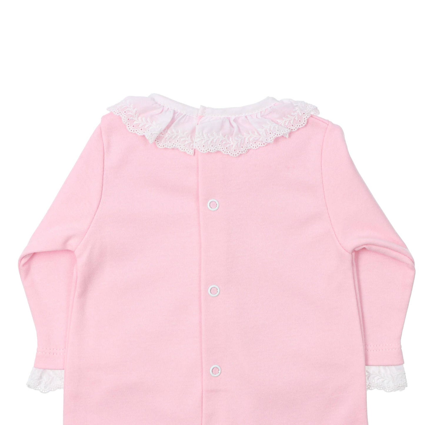 Brushed Cotton BabyGrow in Pink: 000M (Premature)