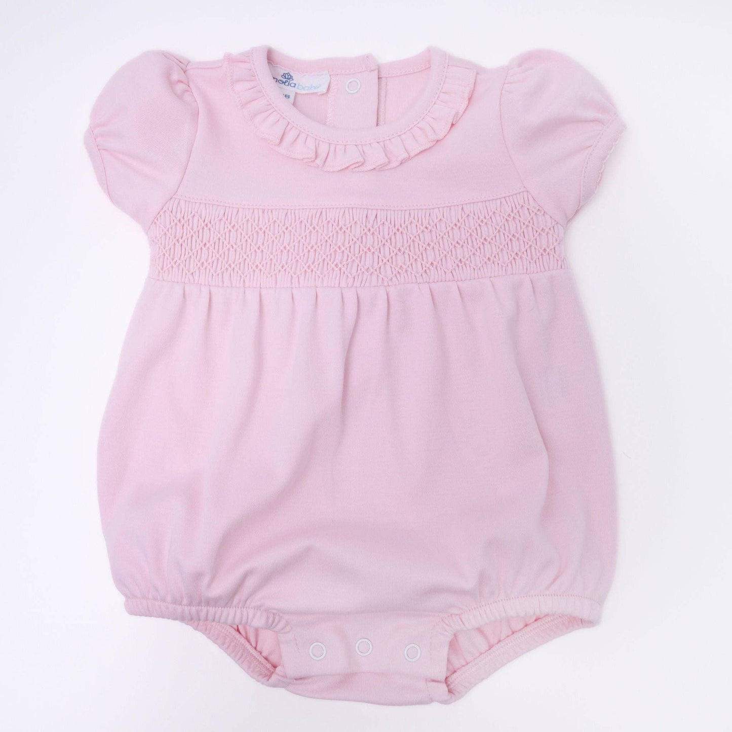 Magnolia Baby Essential Solid  Handsmocked Bubble