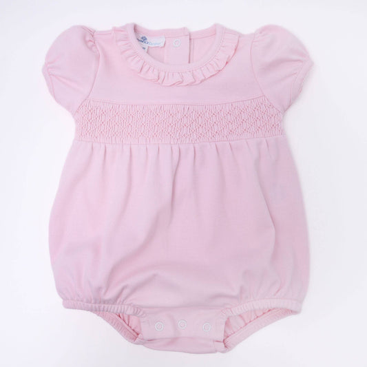 Magnolia Baby Essential Solid  Handsmocked Bubble