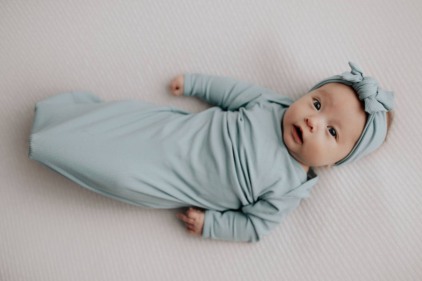 Blue Bird Knotted Gown: Gown Only