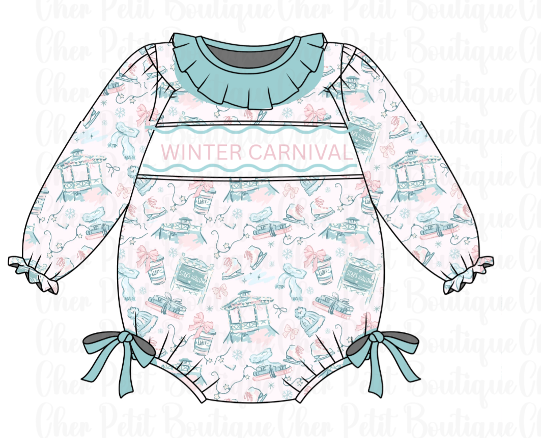 Gilmore Girls Winter Pre-Order Customizable (can say anything uo to 13 characters) - Machine Smocked- Pre-order