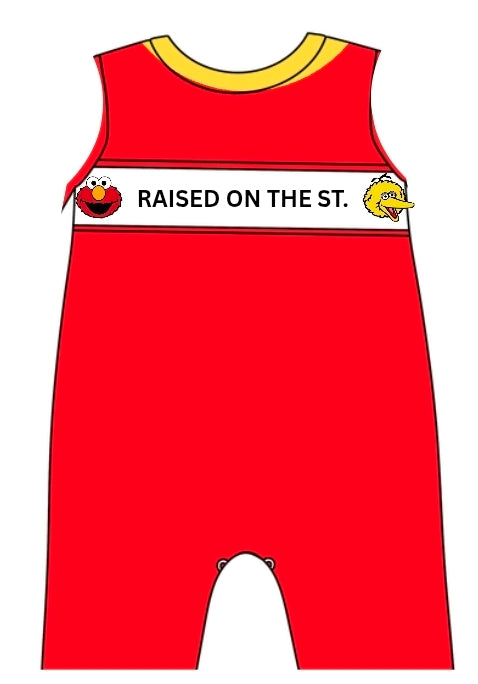 Raised on the St. - Sesame Street- Pre-Order - Machine Smocked