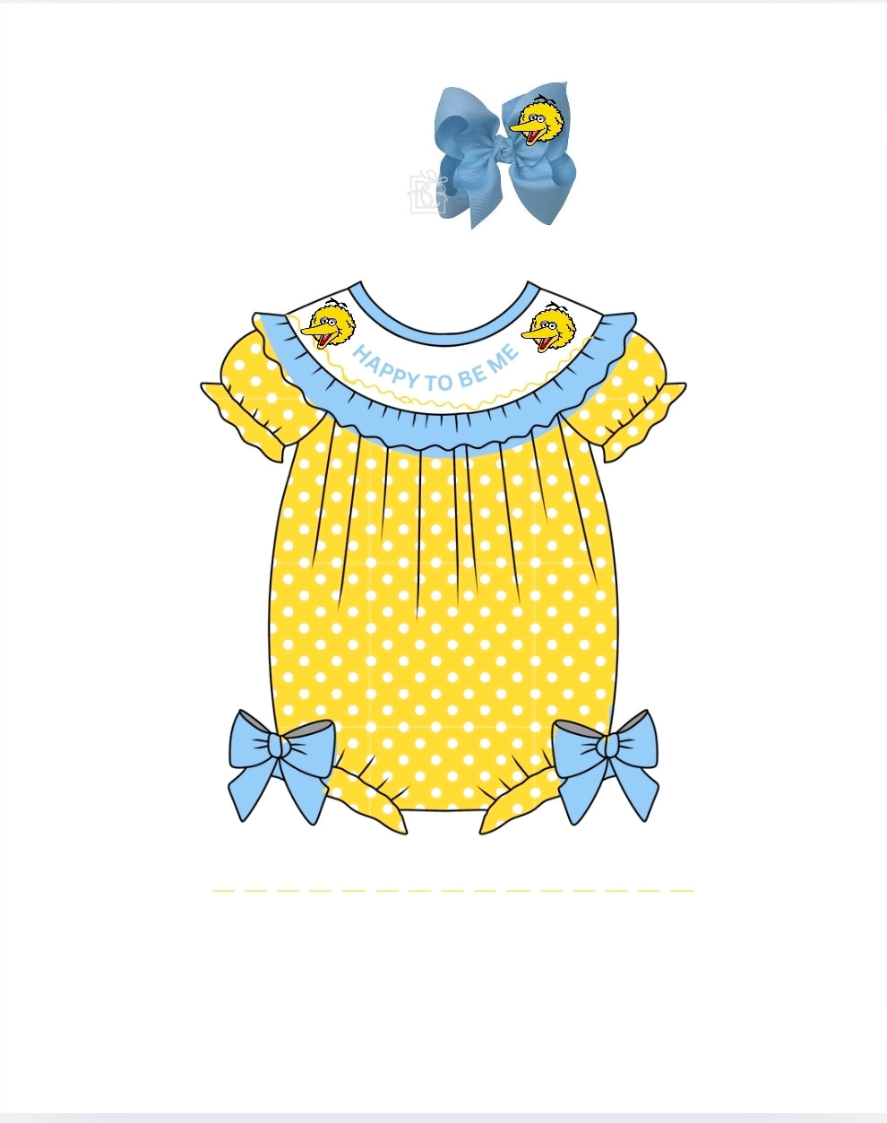 Sesame Street - Big Bird- Pre-Order - Machine Smocked