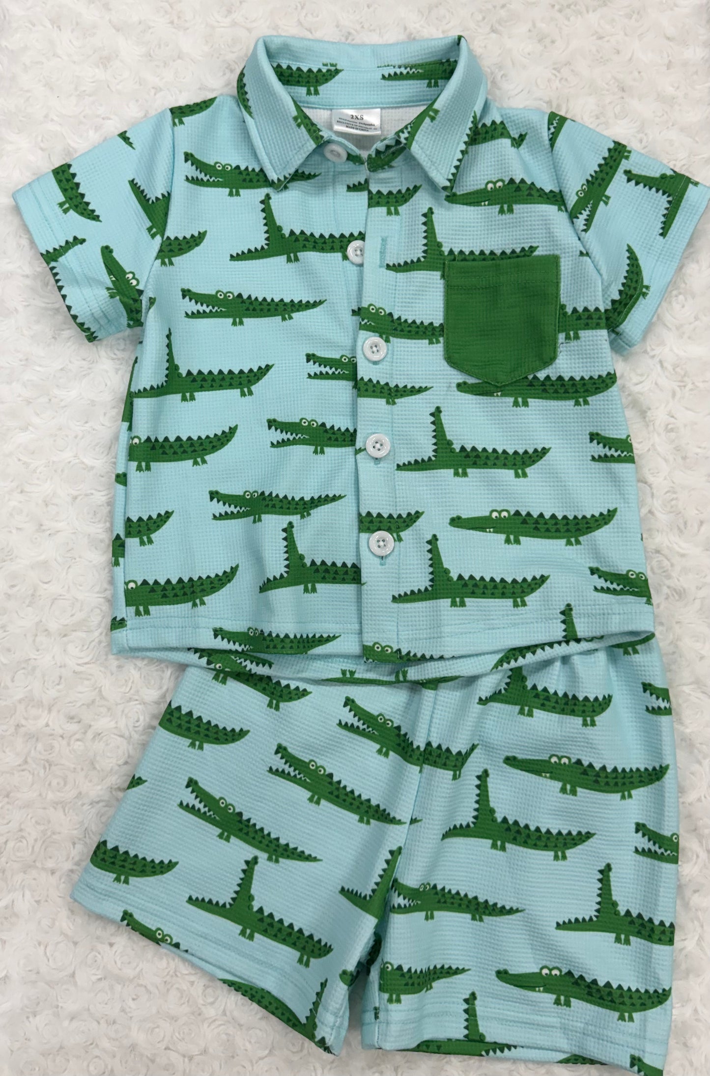 Find Me At The Bayou Alligator 2 piece Set