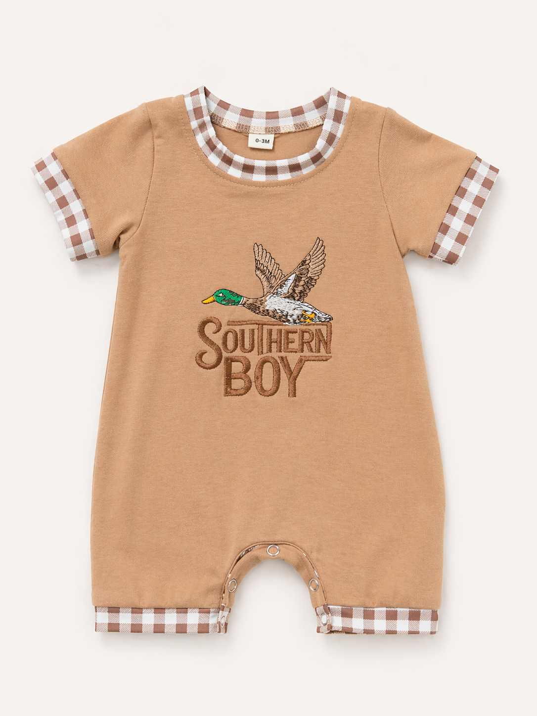 Southern Boy Mallard Applique Romper
