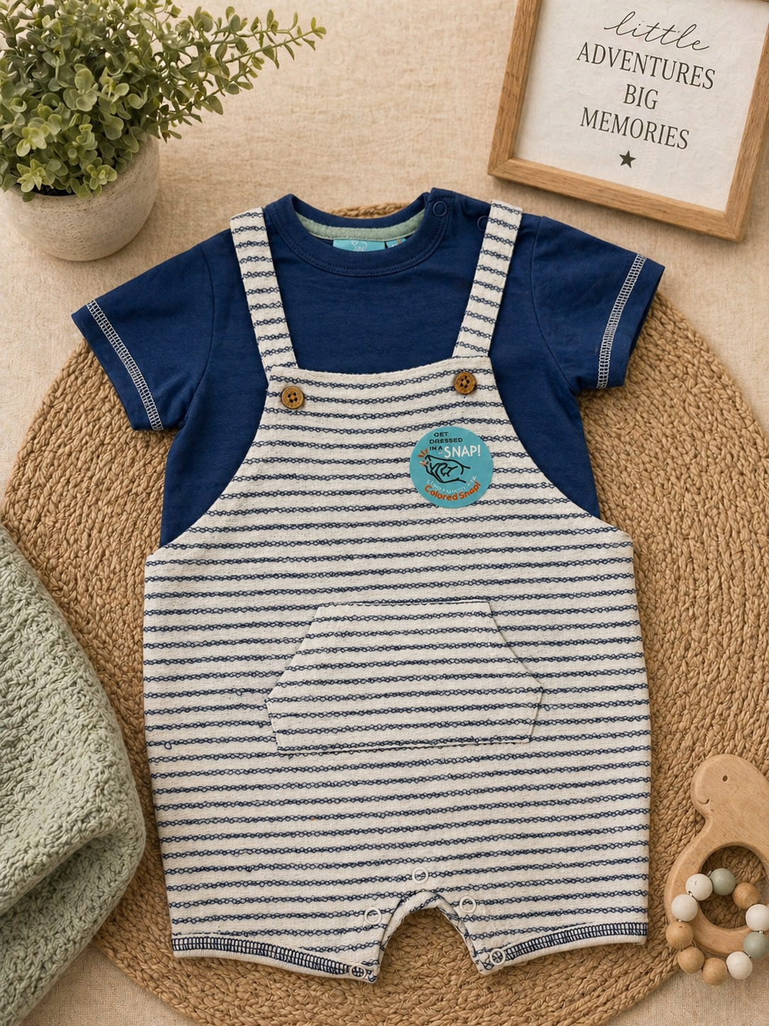 Sweet Stripes Romper 2 Piece set