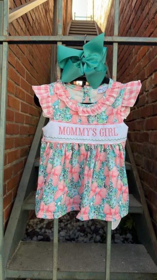 Mommy's Girl Floral Bow Bummies Set